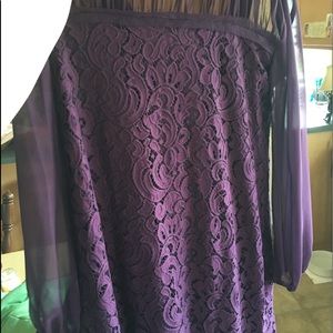 Purple laced dress